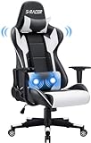 JUMMICO Massage Gaming Stuhl, Bürostuhl Ergonomisch mit...