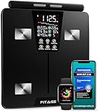 FITAGE Körperanalysewaage mit Bluetooth Digitalwaage, Körperwaage bis...