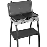 BRUNNER: Hoher Camping-Kocher Zweiflammig Edelstahl Gasgrill & Gaskocher -...