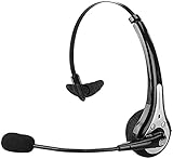 Callstel Kopfhörer mit Mikrofon: Profi-Mono-Headset mit Bluetooth,...