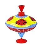 Lena 52261 Brummkreisel Glückskäfer Ø 16 cm, Metall Schwungkreisel aus...