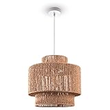 Paco Home Pendelleuchte Esstisch Papier Boho Hängelampe Esszimmer Lampe...