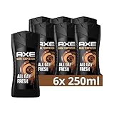 Axe 3-in-1 Duschgel & Shampoo Dark Temptation für ganztägige Frische,...