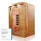 Dewello® Infrarotkabine Infrarotsauna Pierson 135cm x 105cm 1-2 Personen...