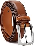 YOORAN Gürtel Herren, Braun Ledergürtel 33mm Breit Leder Herrengürtel...