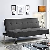 Yaheetech Schlafsofa mit Liegefläche 166,5 cm L × 92 cm B Bettsofa bis...