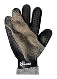 Novalee Haustier Bürsten Handschuh (schwarz) für Hund, Katze & Pferd...