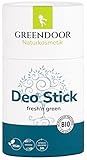 GREENDOOR Deo Stick fresh'n green 50g, festes Deodorant mit frischem Duft,...