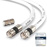 G-PLUG Antennenkabel 10m - TV Kabel – Verlängerung für Sat Kabel F...