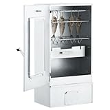 Eleganz Räucherofen mit Kaltrauchgenerator aus verzinktem Stahl und Glas -...