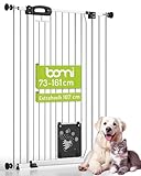 BOMI Tierschutzgitter Merle| Treppenschutzgitter ohne Bohren| Ideal als...