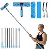 Orifesio 4,3 M Fensterreiniger Set, Fensterwischer mit Teleskopstiel,...