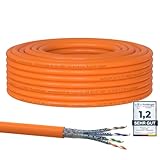 RedStar24 CAT 7 Verlegekabel 15m Netzwerkkabel Datenkabel LAN CAT7 Kabel...