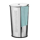 Ribelli Wäschebox Wäschekorb 50 Liter Wäschetonne H58cm, Edelstahl Tonne...