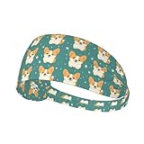 Niedliches Welpen-Druck-Workout-Stirnband für Frauen – rutschfeste,...
