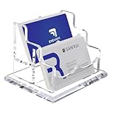 Acryl Visitenkartenhalter, 2 Etagen 2 Fächer Transparent...
