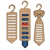 Praktisches Holzregal für Krawatten und Gürtel, praktisches...
