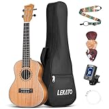 LEKATO 23 Zoll Ukulele für Erwachsene Konzert Ukulele aus hochwertigem...