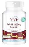 Leinöl 1000 mg - 120 Softgels - Omega-3-6-9 - Alpha-Linolensäure,...