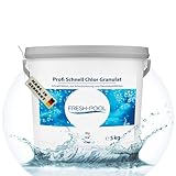 Fresh-Pool Profi Schnell Chlor Granulat, 56% Aktivchlor, 5 kg incl....