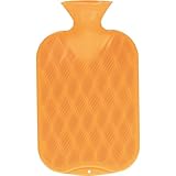 fashy Wärmflasche Wellenkaro, 2,0L, orange