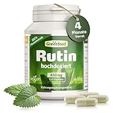 Rutin Kapseln hochdosiert - Rutin mit 450mg pro Tag (120 vegane Kapseln) -...