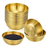 TOYANDONA 10 Stück Teiliges Edelstahl Gewürzschalen Rund für Saucen und...