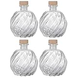 Bafnsiji Glasflasche mit Korken, Leere Flasche mit Korkenverschluss,...