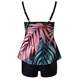 Tankini Damen Bauchweg Bademode Set Zweiteilig Badeanzug Elegantes Swimsuit...