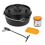 Petromax Feuertopf ft4,5-t Einsteiger-Set - Dutch Oven mit Standfüßen...