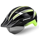 KINGLEAD Fahrradhelm für Erwachsene Herren Damen mit USB-aufladbare...