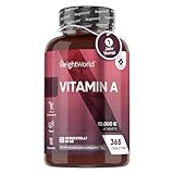 Augenvitamine - Vegane Vitamin A Tabletten - Retinol 10.000IE - Alternative...