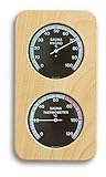 TFA Dostmann Sauna-Thermo-Hygrometer Haar-Synthetik, 40.1004,...