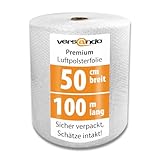 versando Premium Luftpolsterfolie 100m x 0,5m Versand, Verpackung, Umzug...