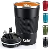 KETIEE Thermobecher Kaffeebecher to Go 13oz/380ml Edelstahl Kaffee-to-go...