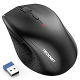 TECKNET Kabellose Maus, 4800 DPI 2.4G Funkmaus mit USB Empfänger, 30...