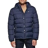 Tommy Hilfiger Herren Puffer Jacke mit Kapuze, Mitternacht/Ausflug,...