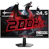 Minifire 25 Zoll Gaming Monitor 200Hz IPS 1Ms Full HD Monitor Adaptive Sync...