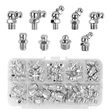 65 Schmiernippel Sortiment Kit, 45° 90° 180° Gerader Hydraulik...