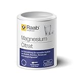 Raab Vitalfood® Magnesiumcitrat Pulver (200 g) - 100 % Magnesiumcitrat...