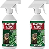 BMUT 2x500ml Marderspray für Auto, Dachboden & Garage, Sofort &...