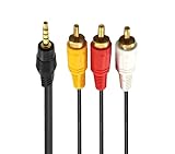 UIGOCLE Ladegerät, kompatibles 3,5 mm auf RCA-Camcorder,...