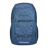 coocazoo Schulrucksack Every „Blue Maze“, blau, ergonomischer &...