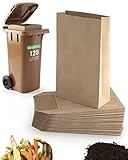 BioGlück® 120 Liter Biomüllsäcke - 25 Stück, kompostierbar, für eine...