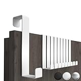 4smile Türhaken zum Einhängen, Fb. Weiß - 10er-Set Kleiderhaken Tür,...