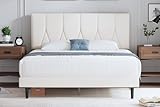 Yocreat Polsterbett 160 x 200 cm Bettgestell Doppelbett Bettrahmen mit...