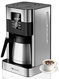 Homtone 1000W Programmierbare Kaffeemaschine 8 Tassen mit Timer, Edelstahl...