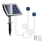 FLOWood Solar Teichbelüfter, 2,5W Solarmodul Sauerstoffpumpe für Teich...