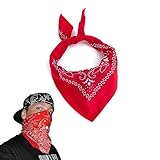 Bandana, Halstuch, Bandana Rot, Bandana Baumwolle, Bandana Tuch, Halstuch...