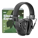 Dr.meter Elektronischer Gehörschutz, Wiederaufladbar Aktiver Gehörschutz...